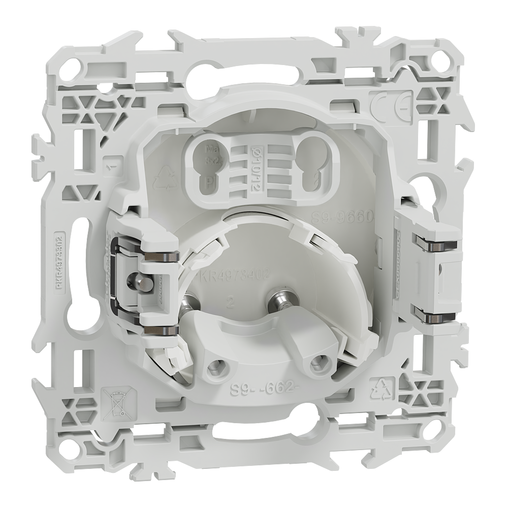 Odace sortie de câble blanc griffes